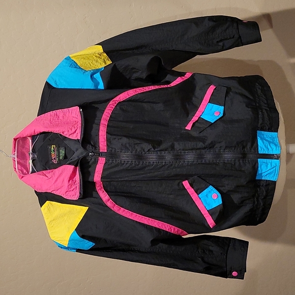 Vintage Rare G-4000 Padded shoulder Jacket Amazing Colorway - Picture 1 of 6